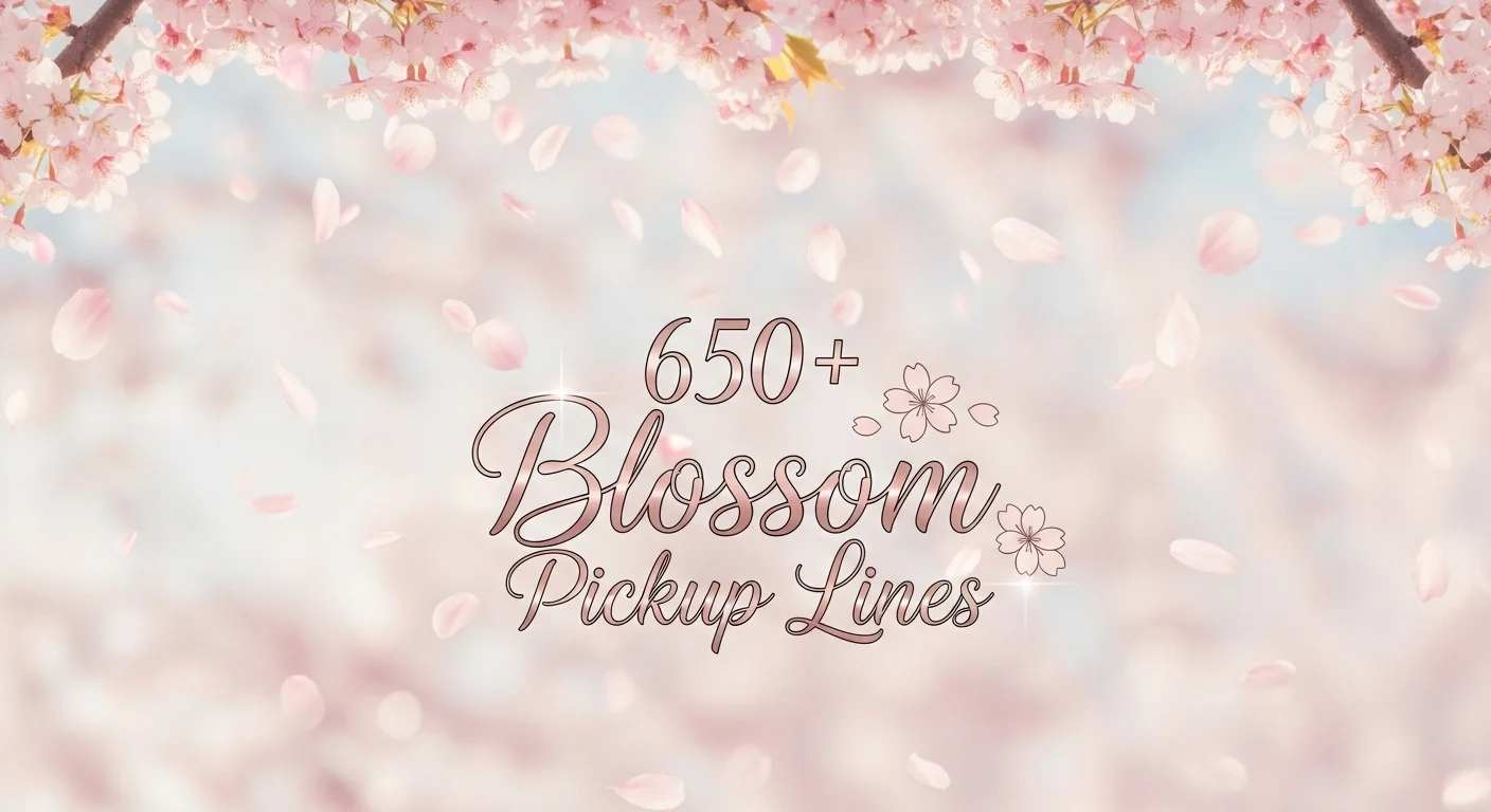 Blossom Pickup Lines