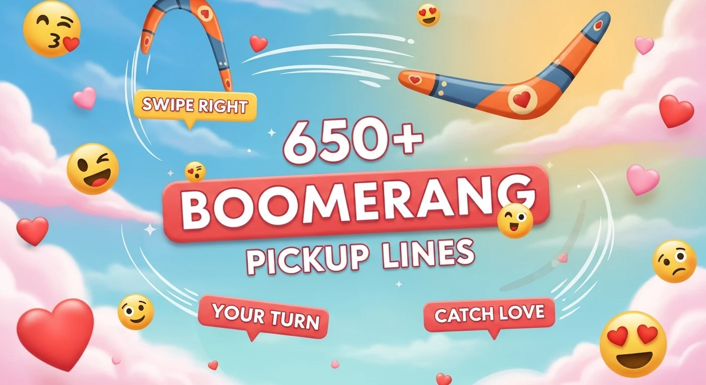 Boomerang Pickup Lines