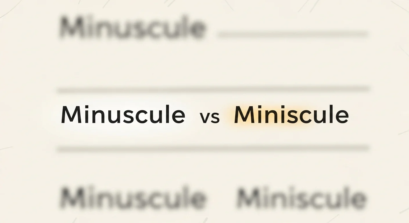minuscule vs miniscule