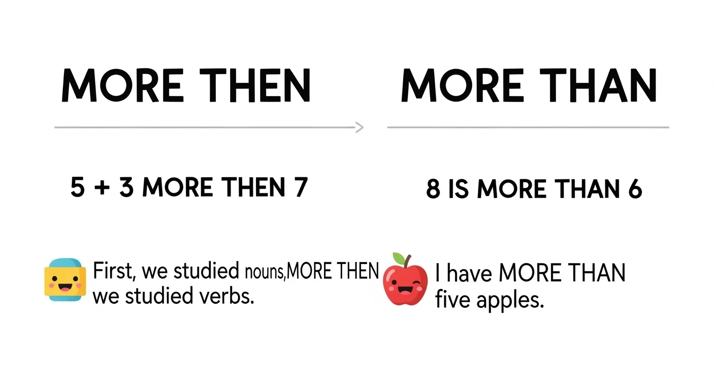 more then vs more than