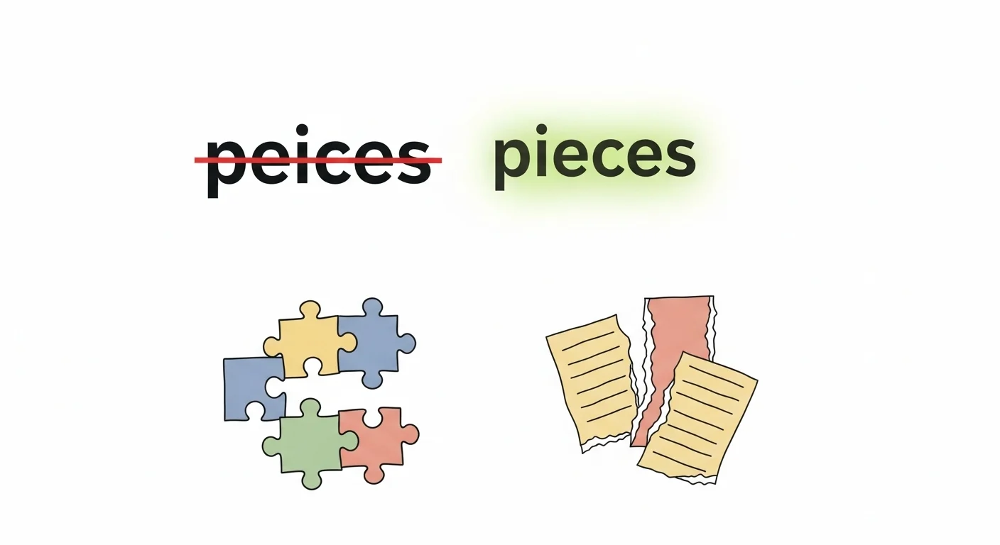 peices vs pieces