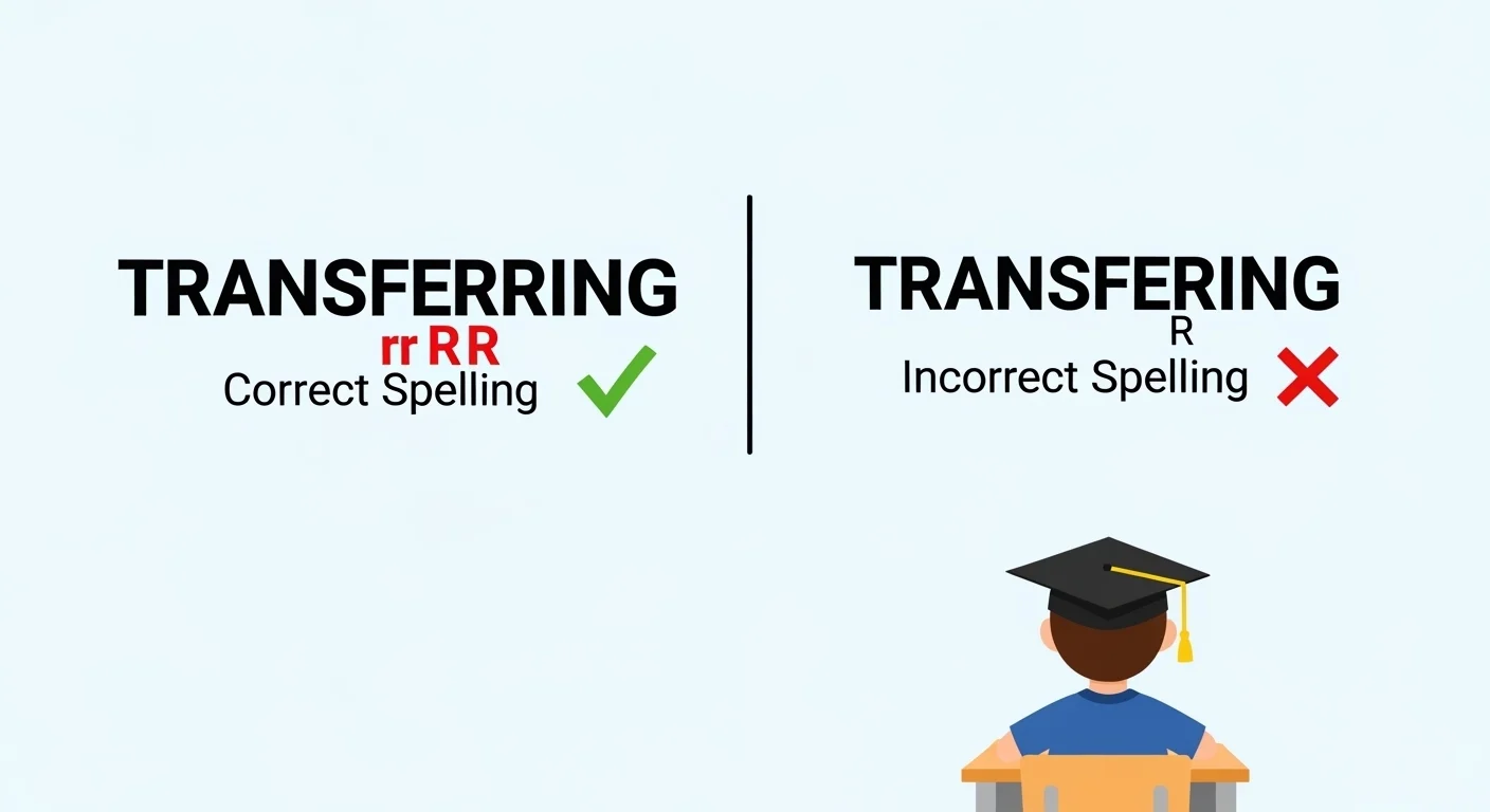 transferring vs transfering