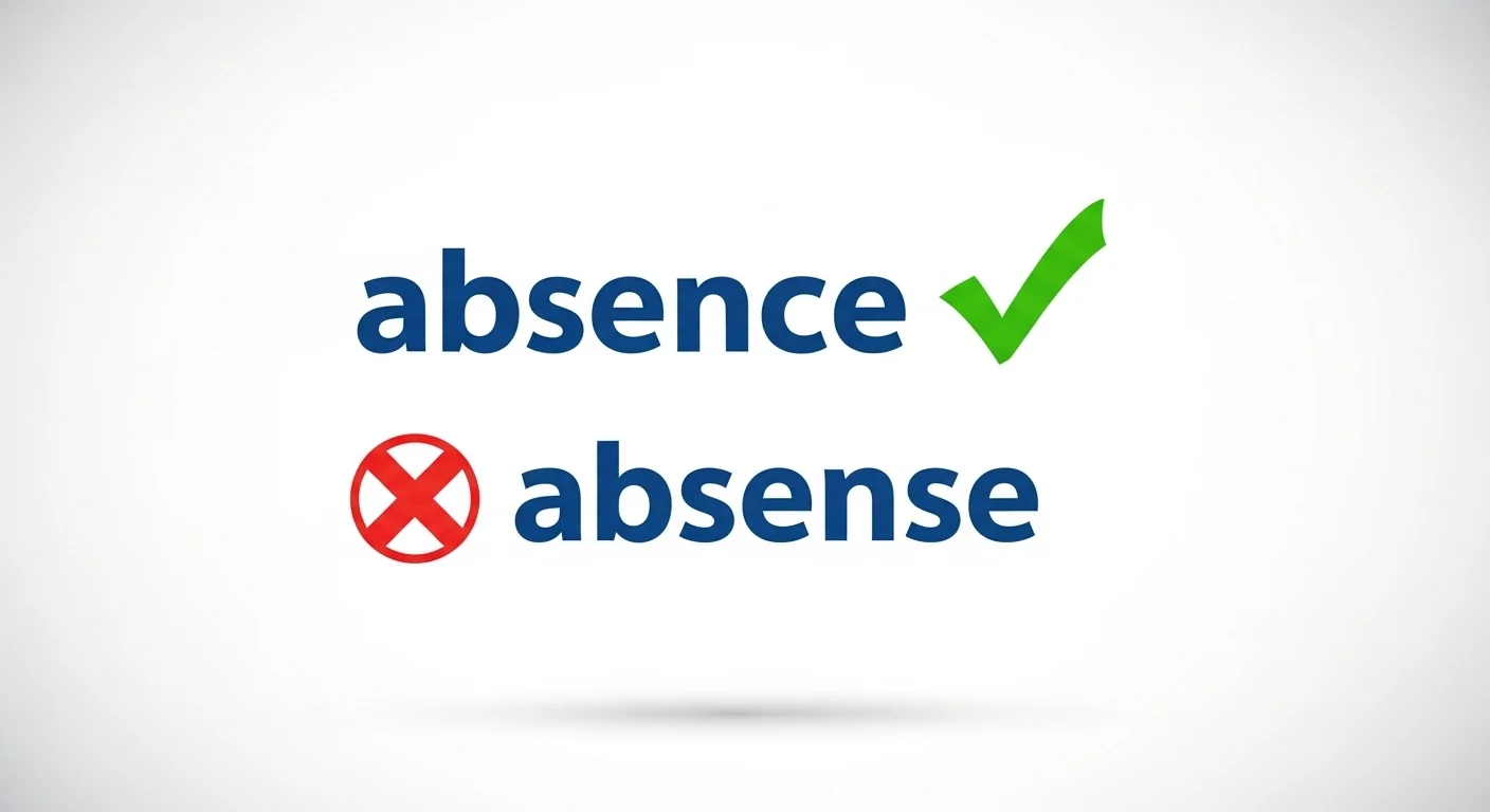 absence vs absense