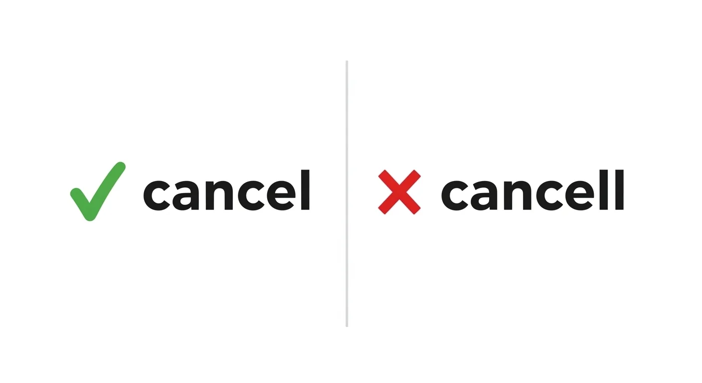 cancell vs cancel