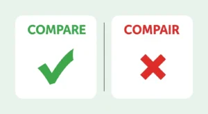 compair vs compare