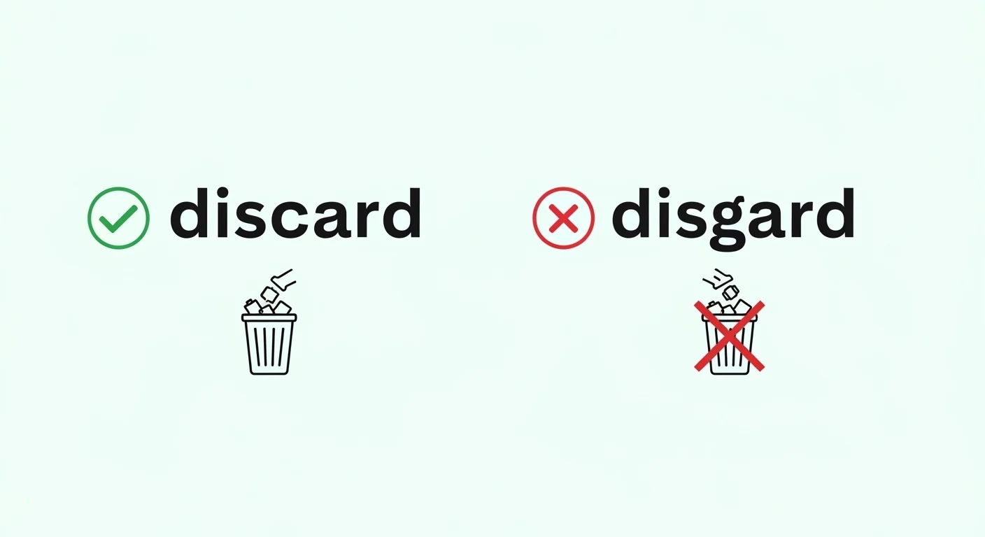 discard vs disgard