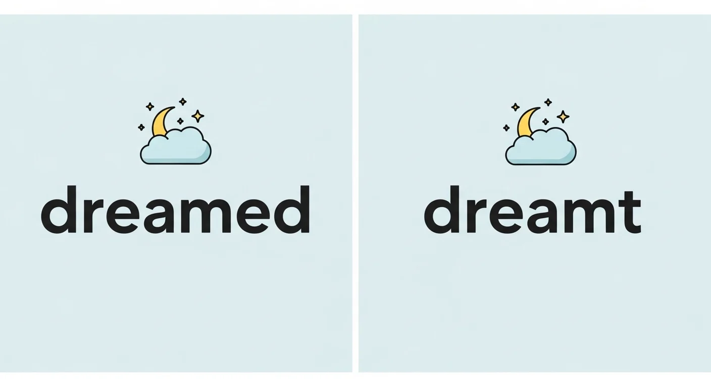 dreamed vs dreamt