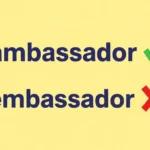 embassador vs ambassador