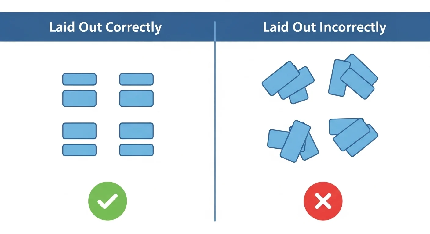 laid out vs layed out