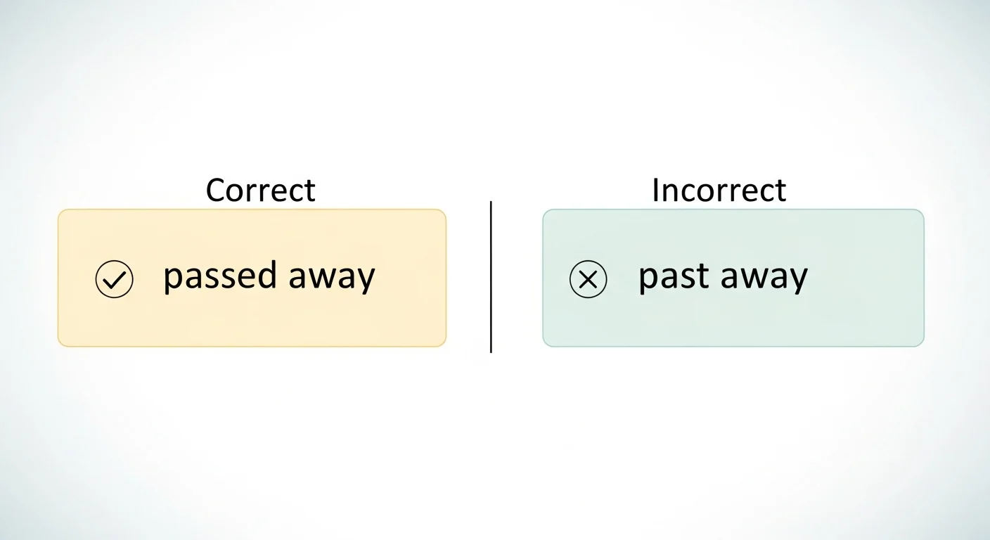 past away vs passed away
