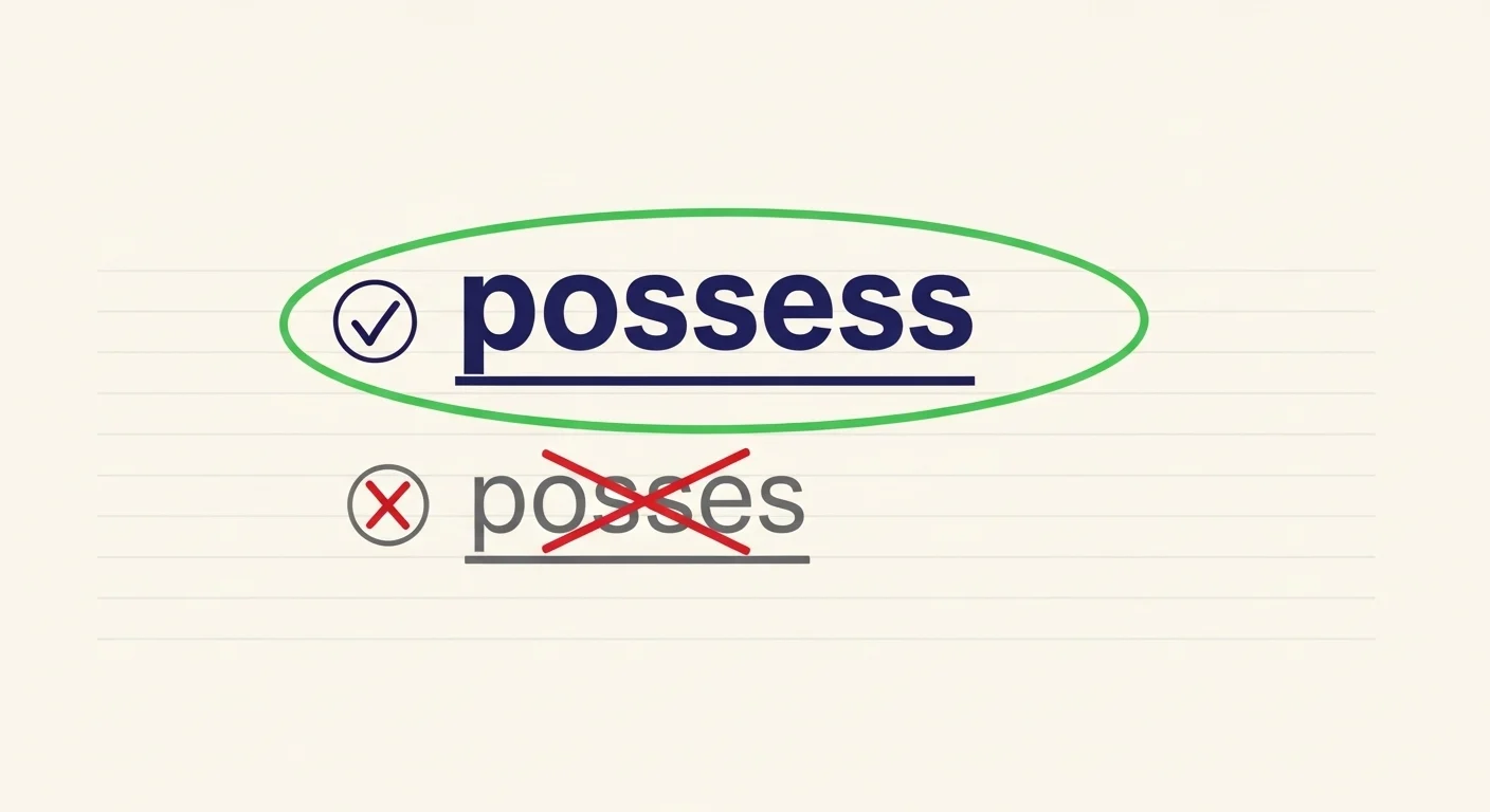 possess vs posses