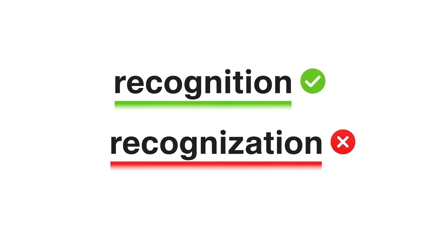 recognization vs recognition