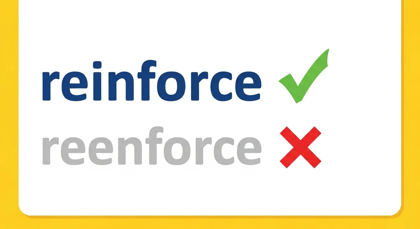 reinforce vs reenforce