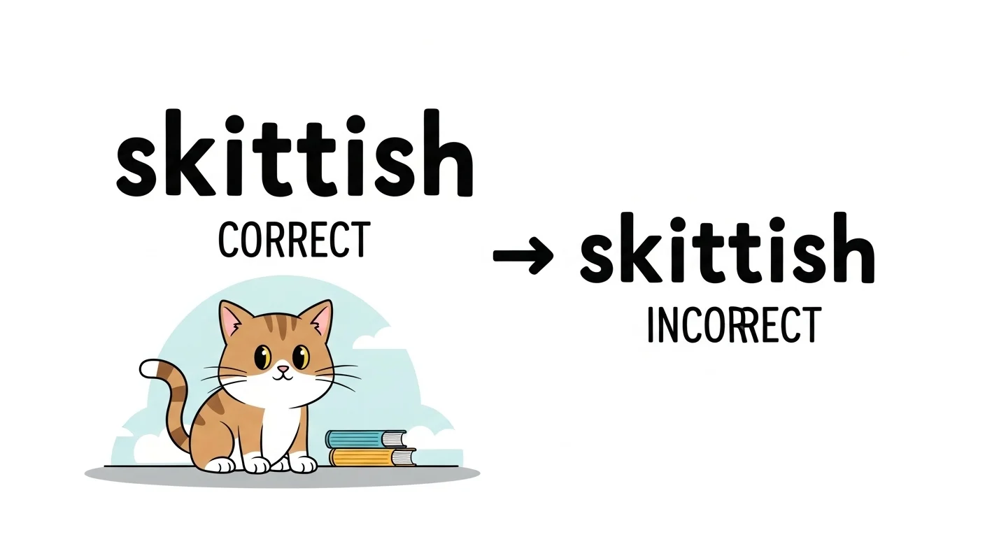 skiddish vs skittish