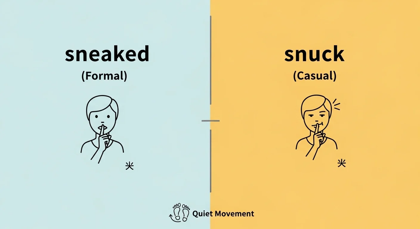 sneaked vs snuck