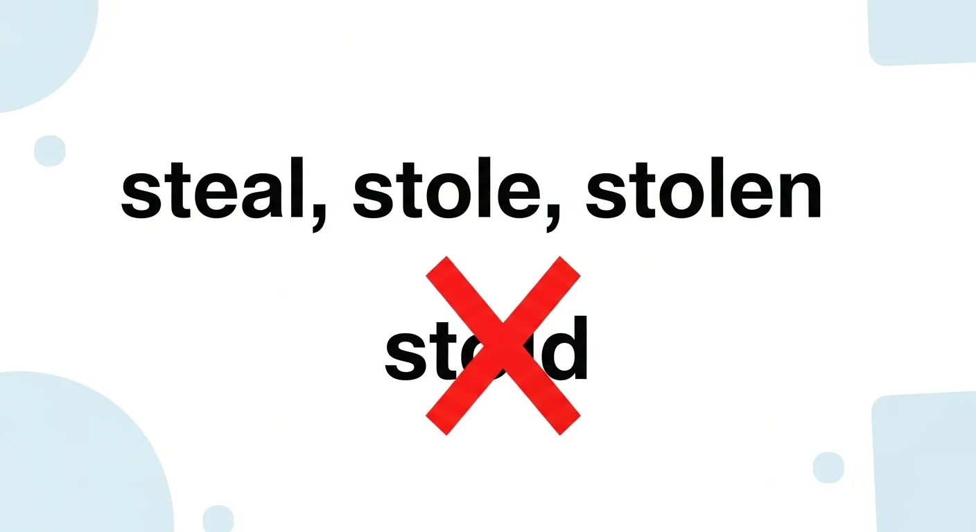 stole vs stold