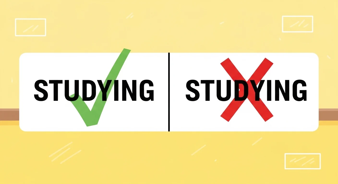 studying vs studing