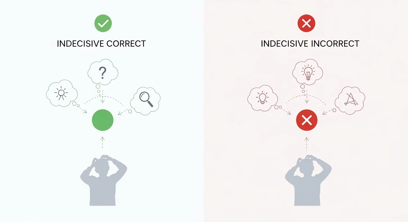 undecisive vs indecisive