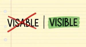 visible or visable
