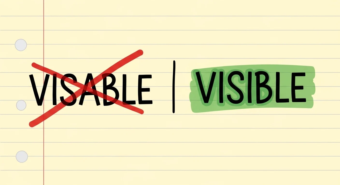 visible or visable