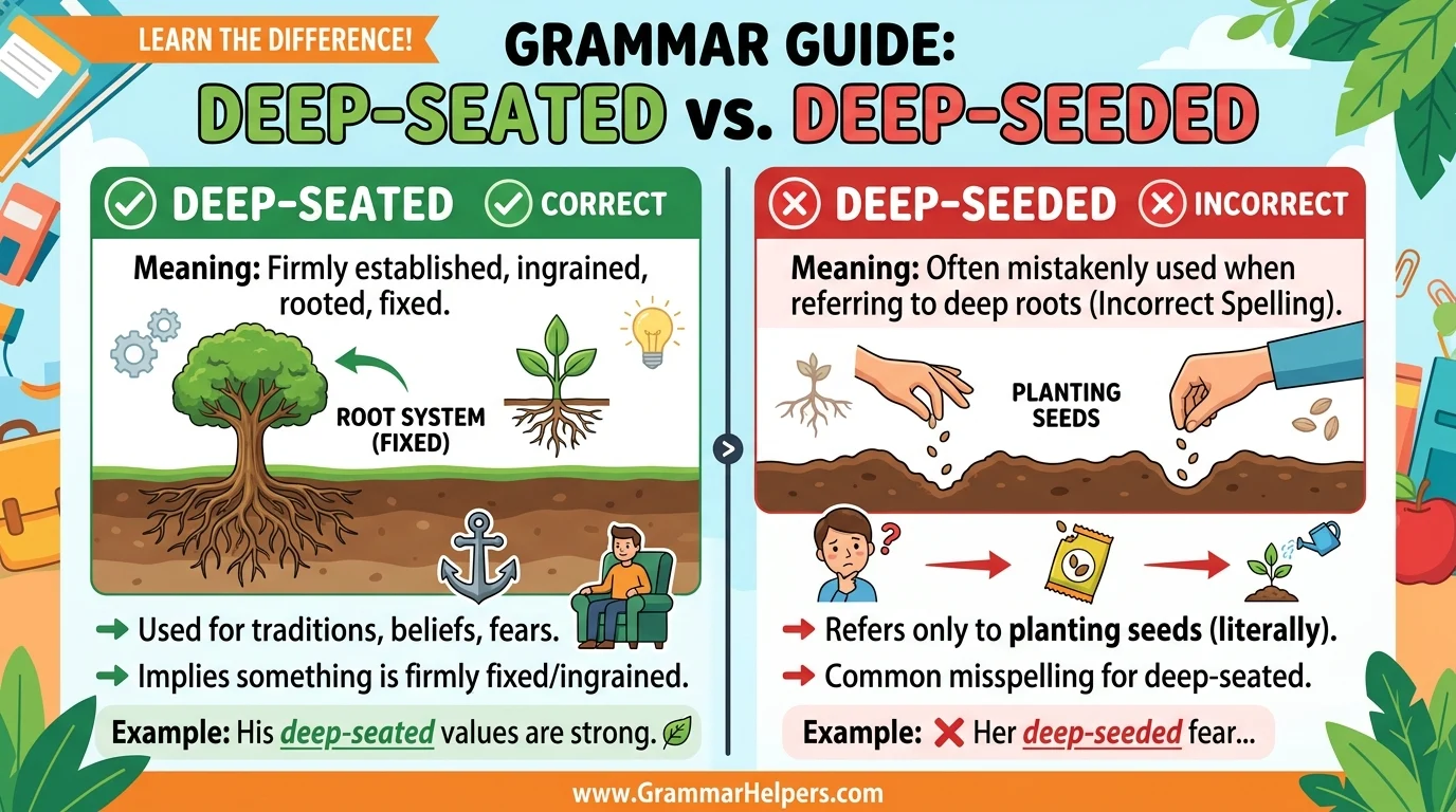 deep seeded vs deep seated