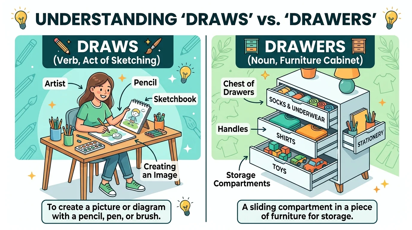 draws vs drawers