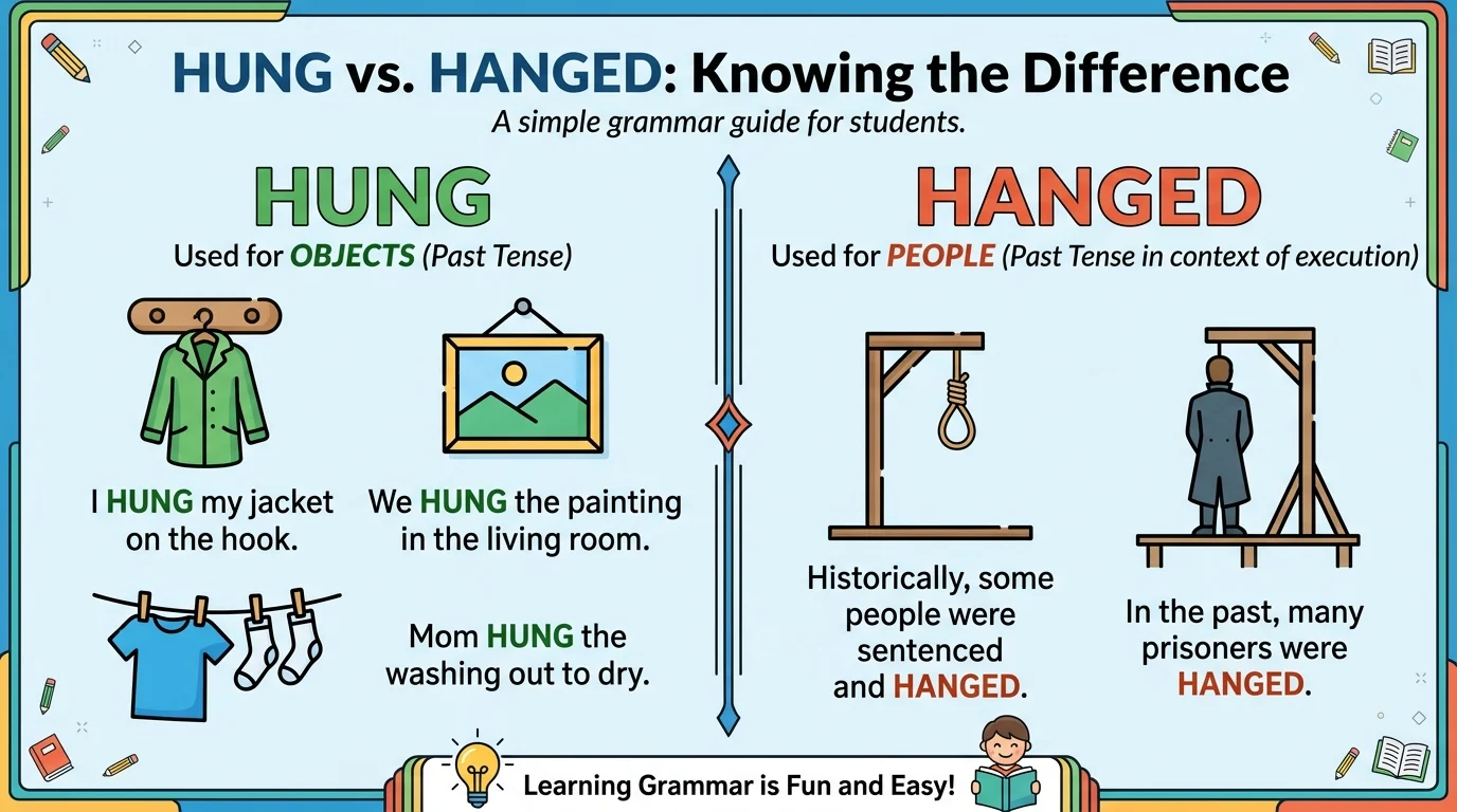 hung vs hanged