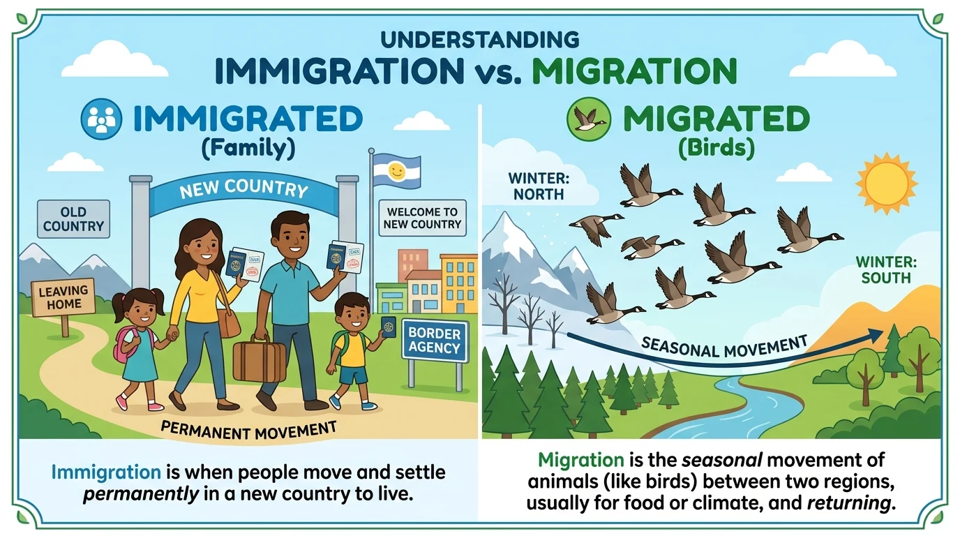 immigrated vs migrated