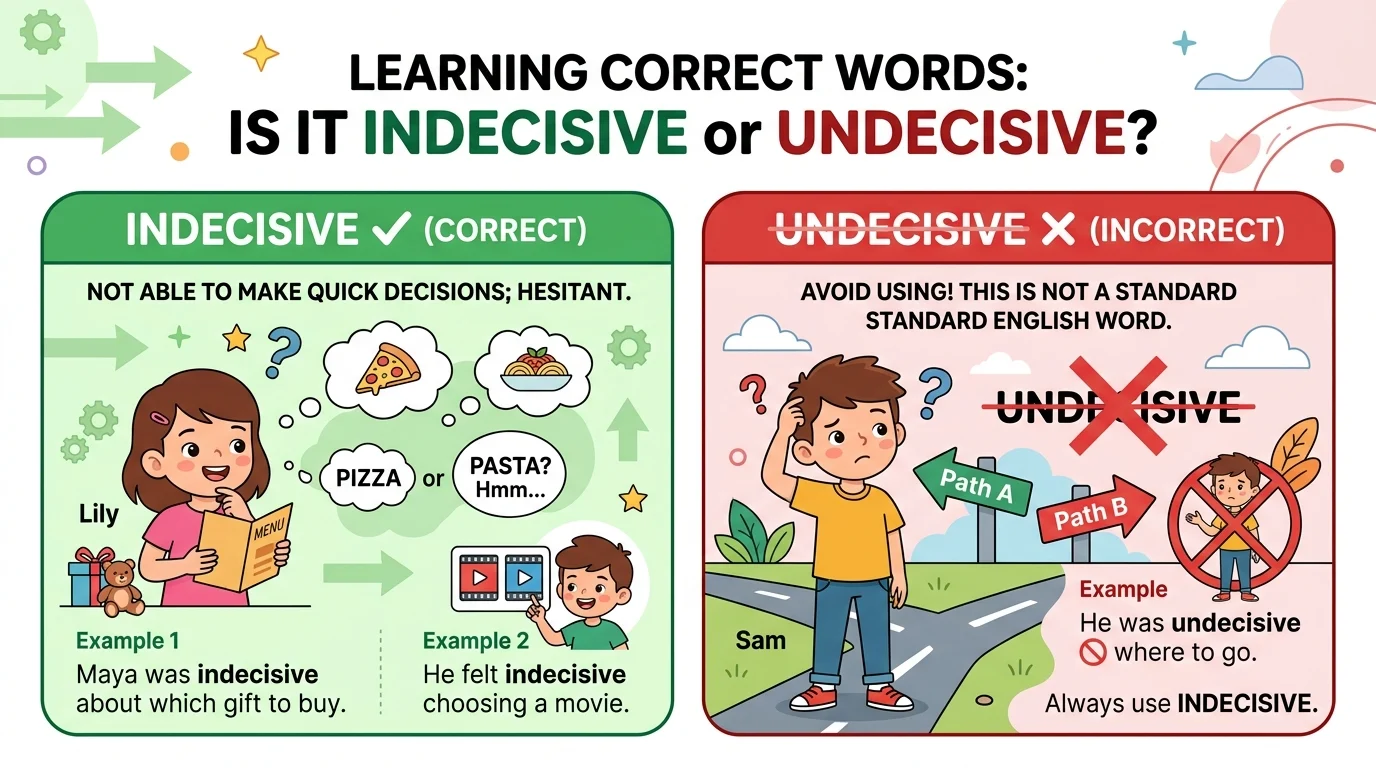 indecisive vs undecisive