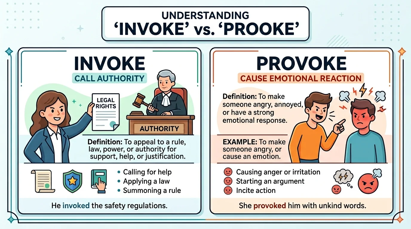 invoke vs provoke