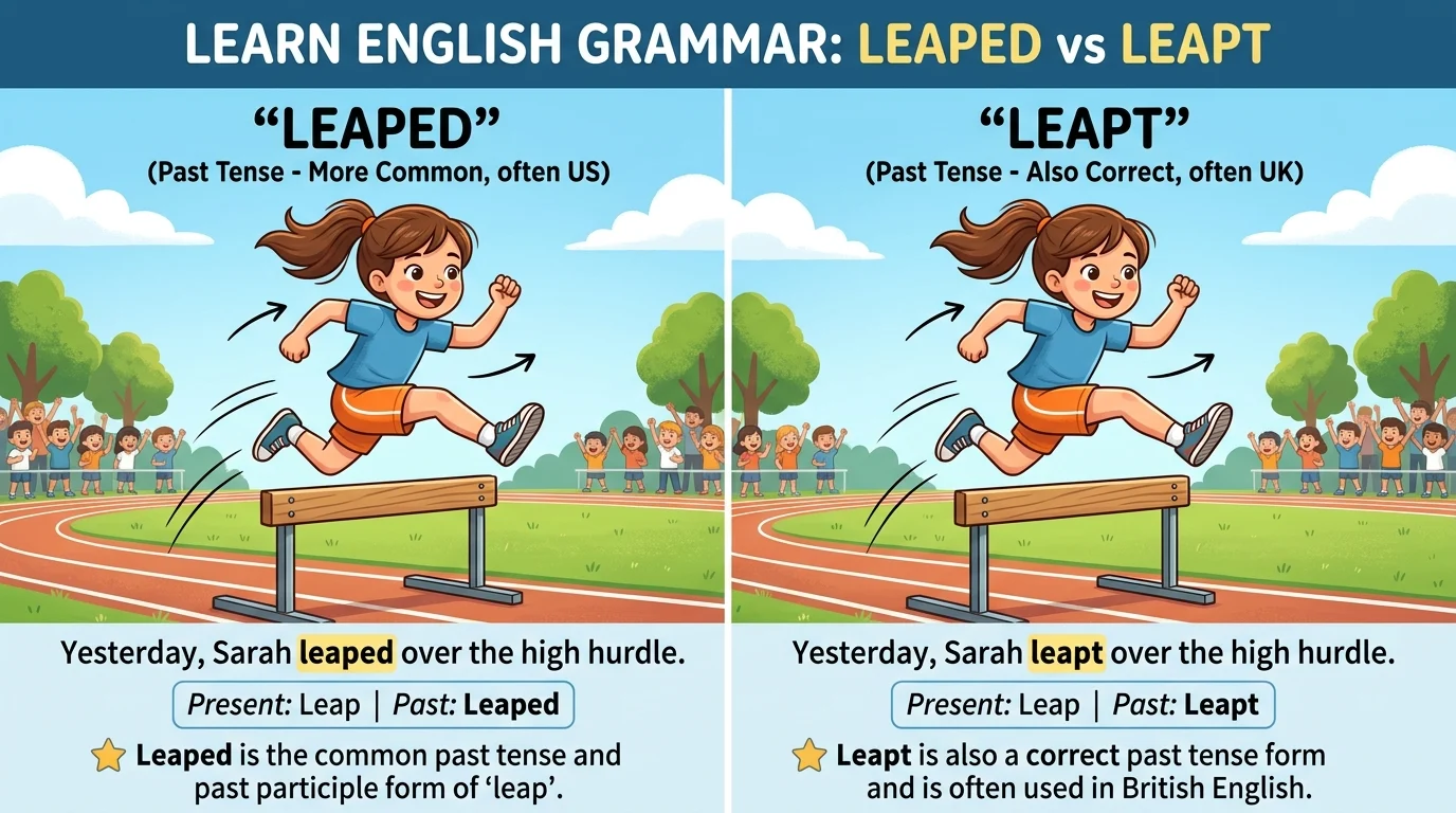 leaped or leapt