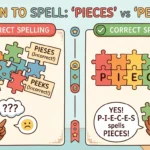 peices or pieces
