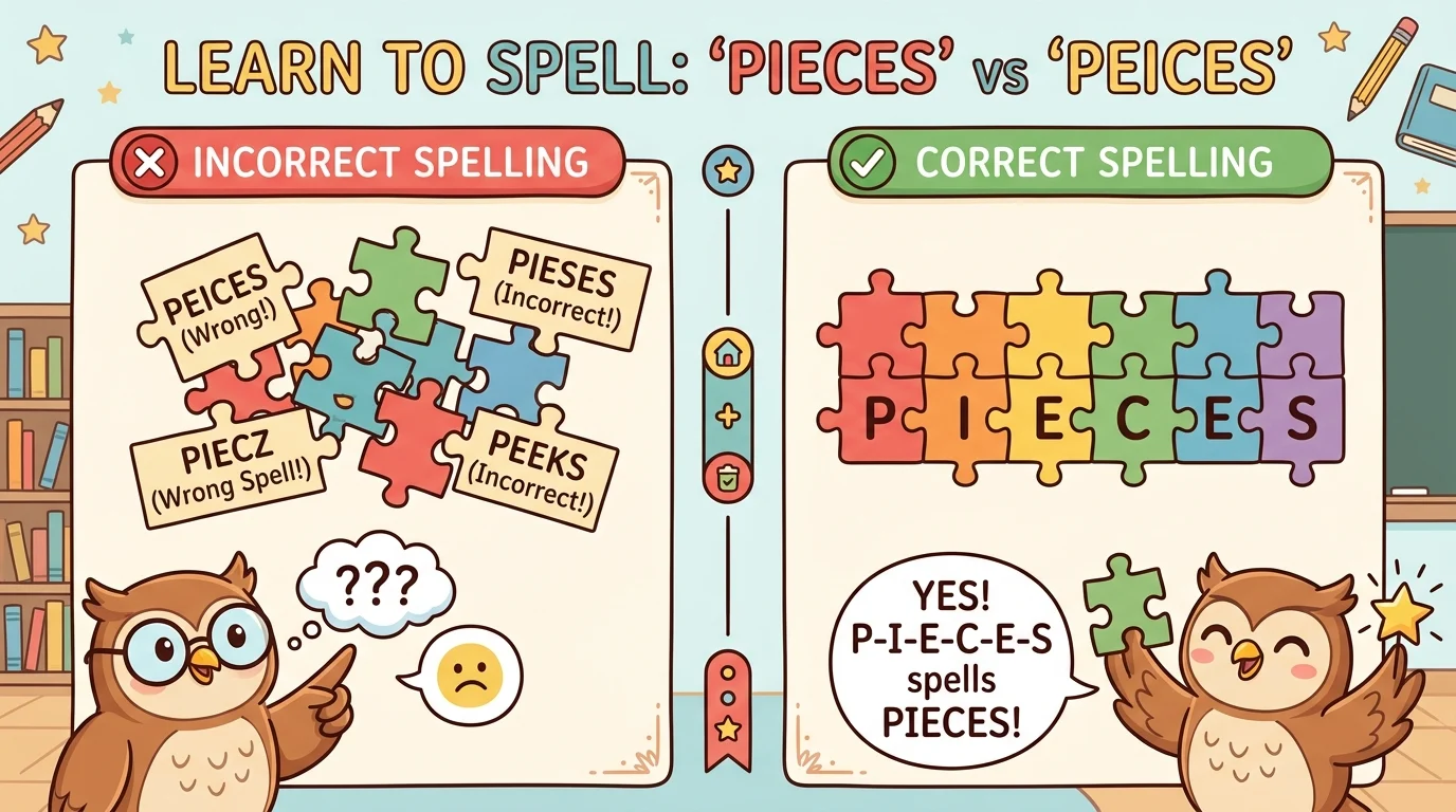 peices or pieces