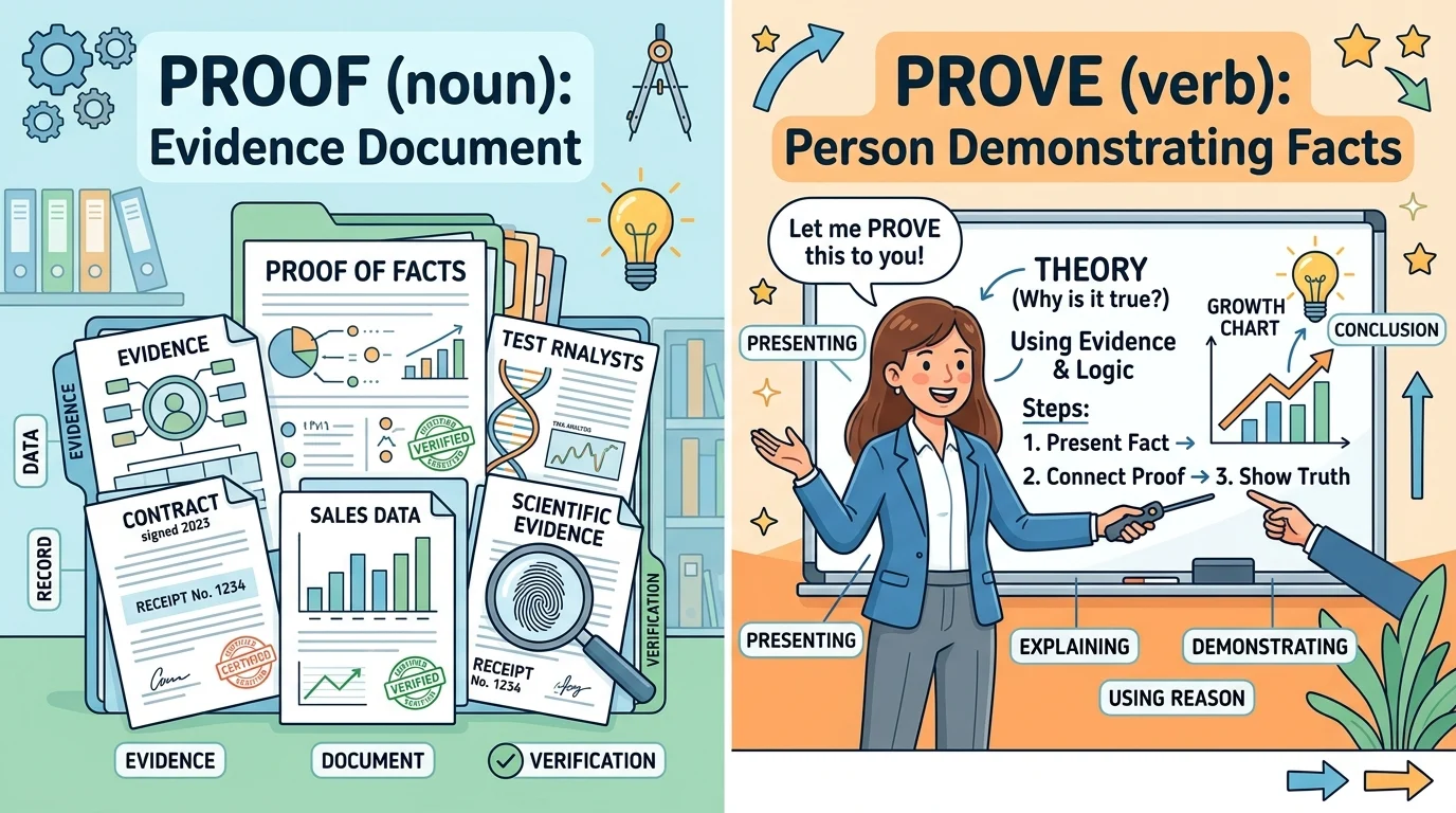 proof vs prove