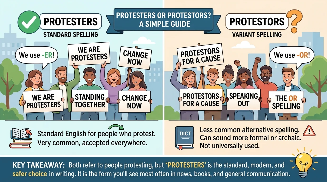 protestors or protesters