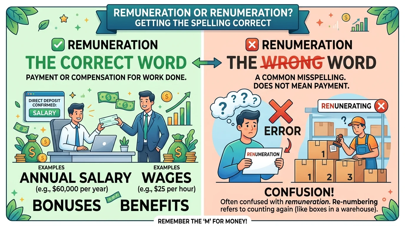 renumeration vs remuneration
