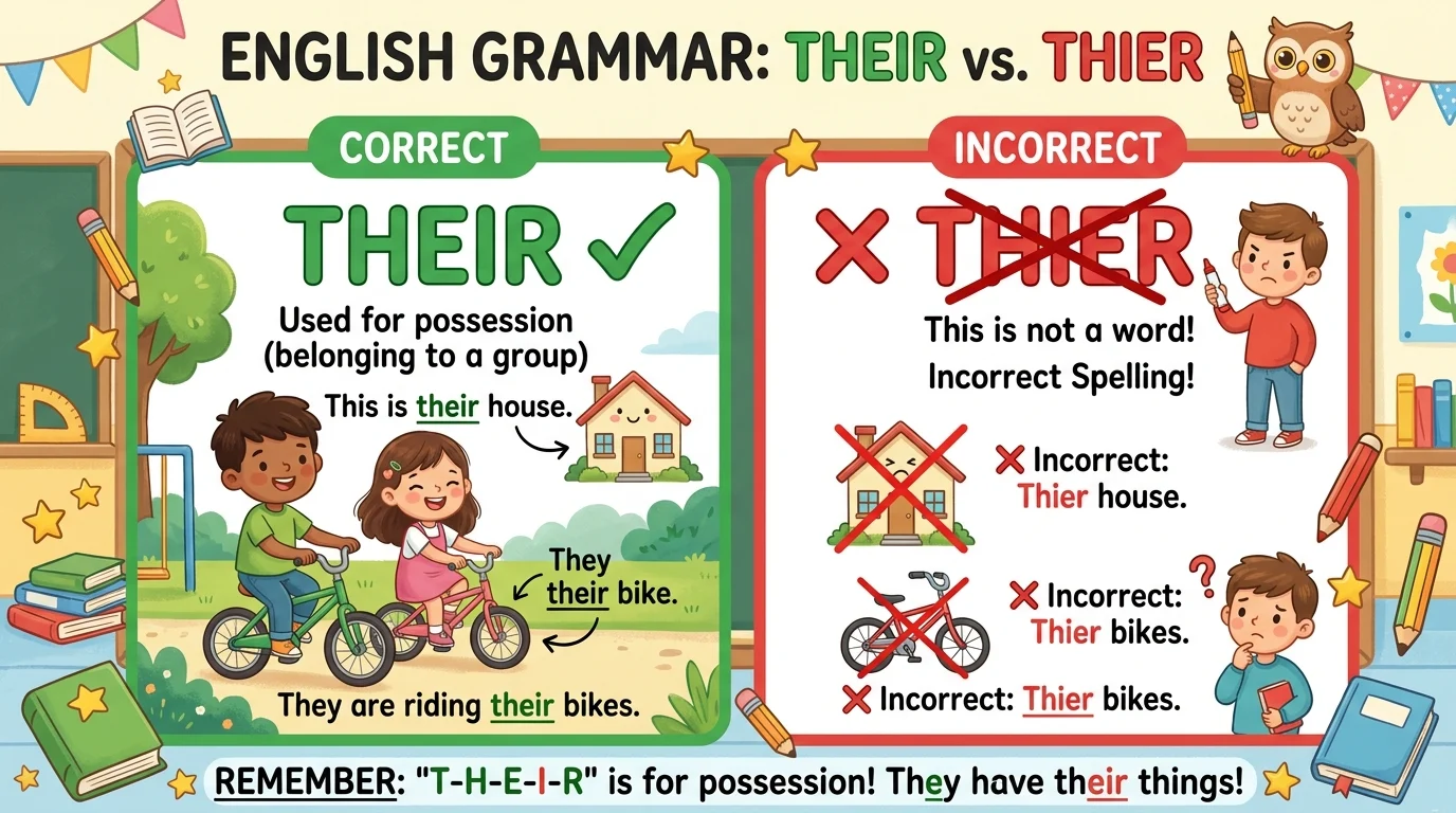 their or thier