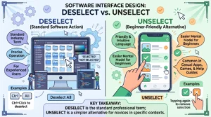 unselect vs deselect