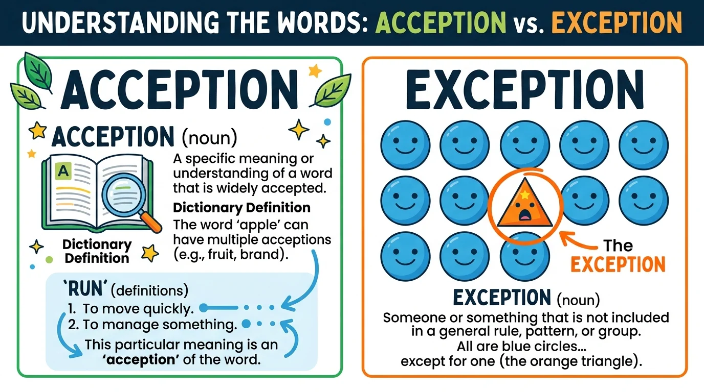acception or exception