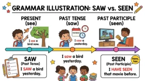 seen or saw