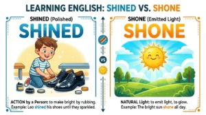shined or shone
