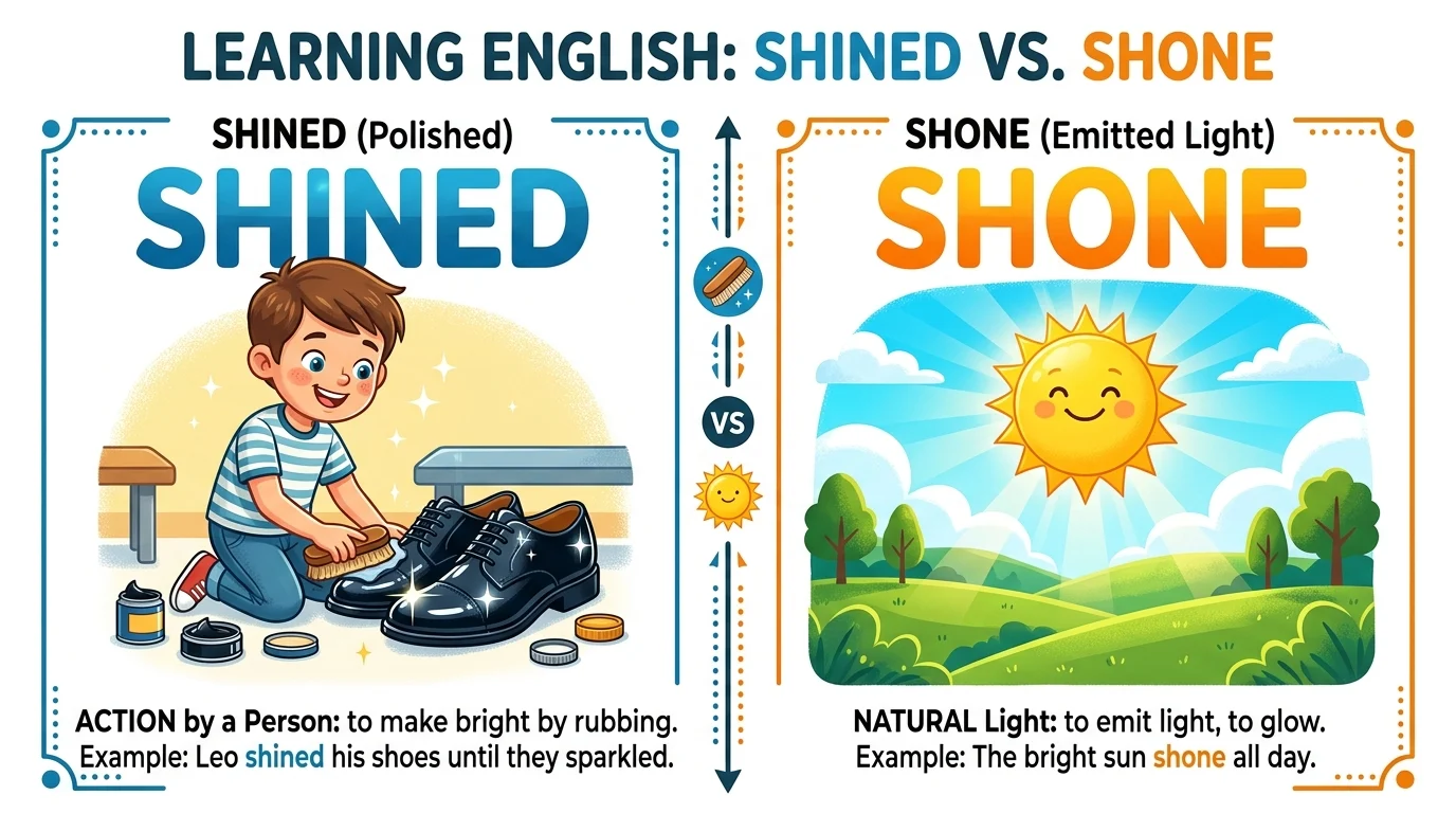shined or shone