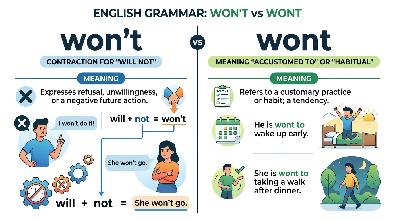 wont or won't